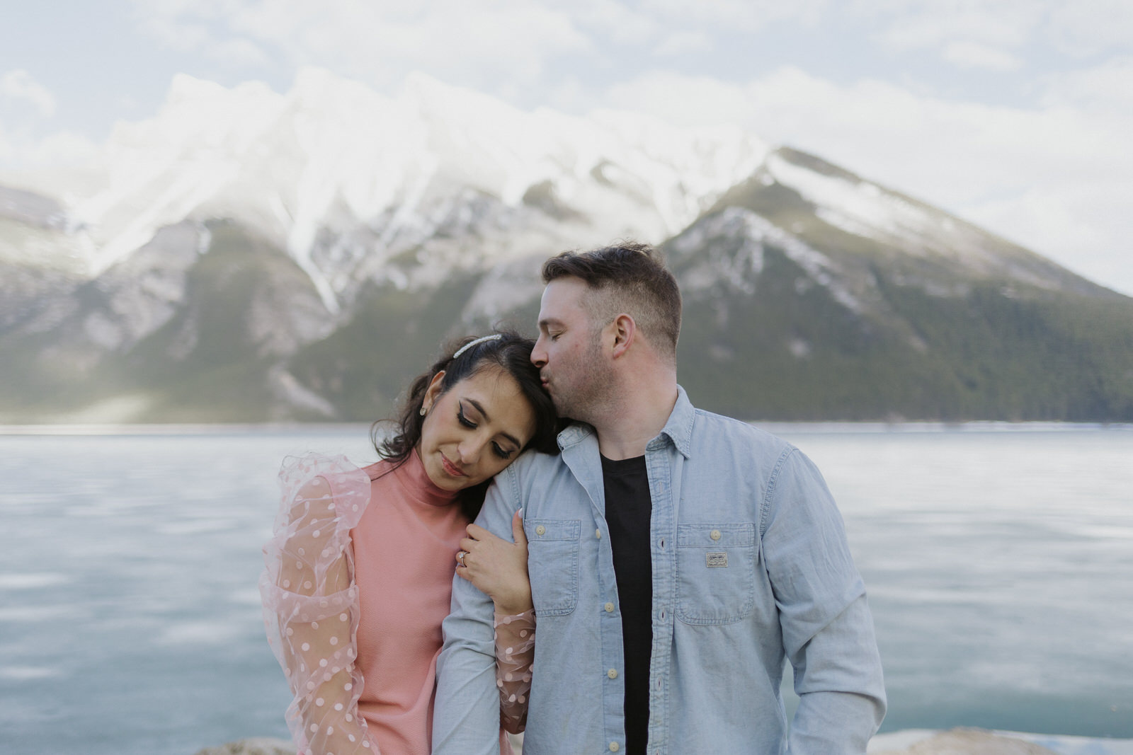 lake minnewanka engagement