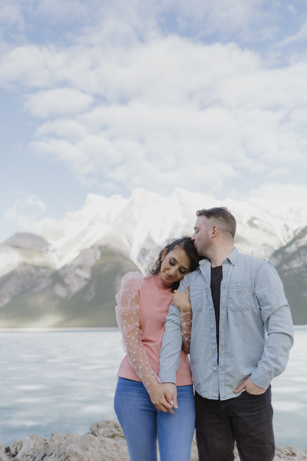 lake minnewanka engagement