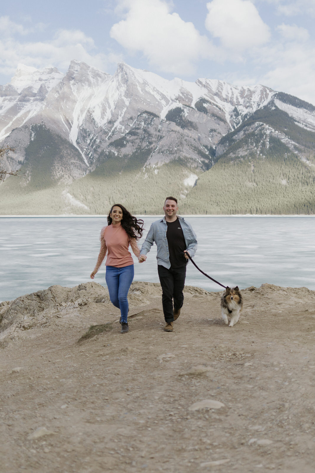 lake minnewanka engagement