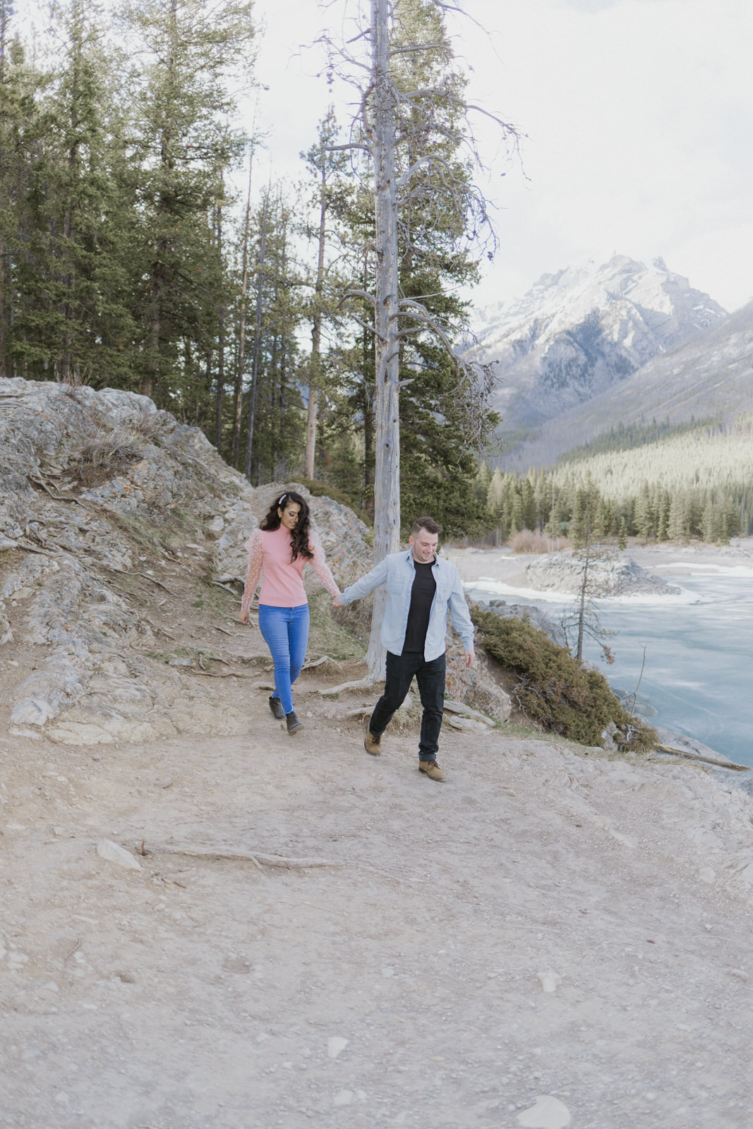 lake minnewanka engagement