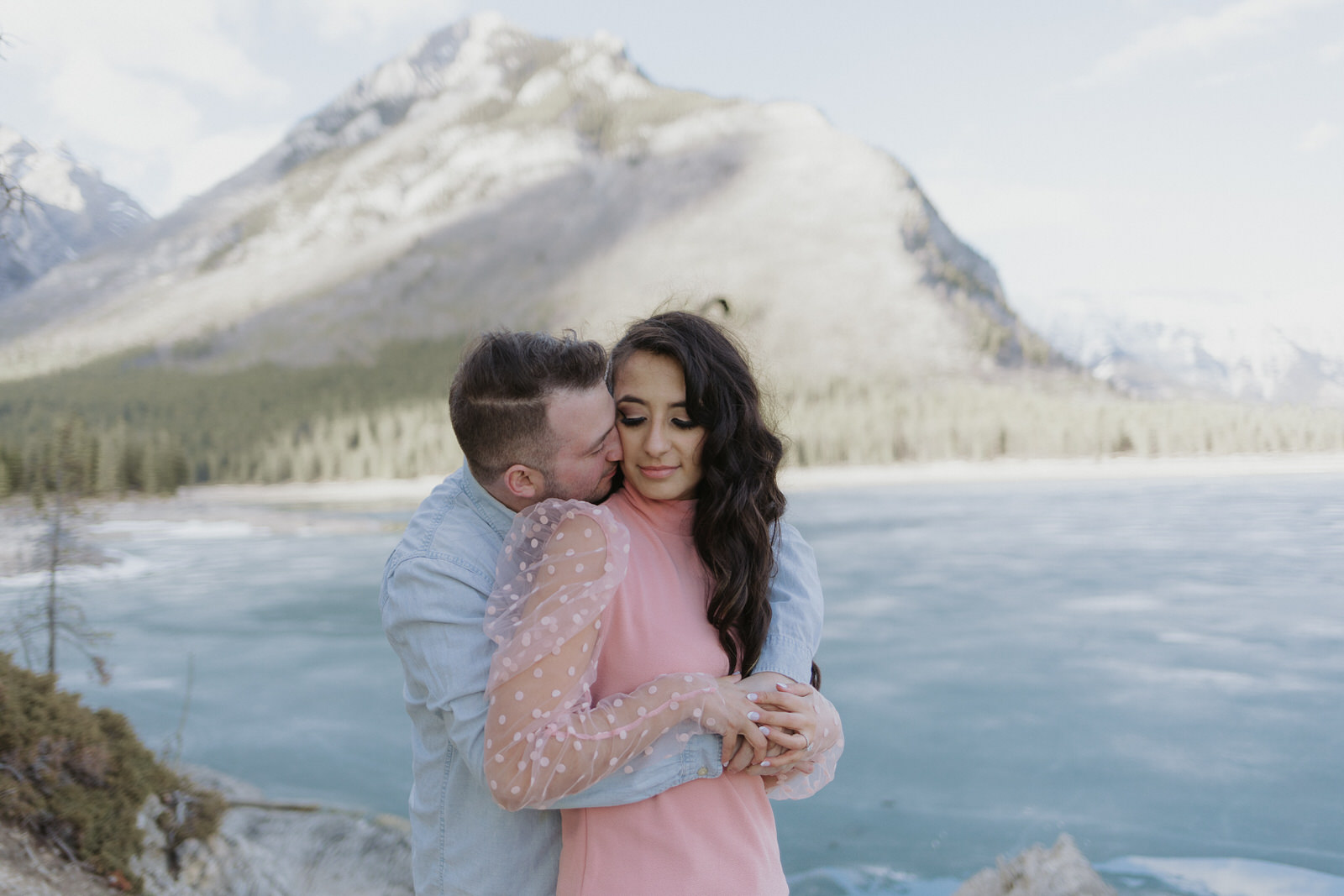 lake minnewanka engagement