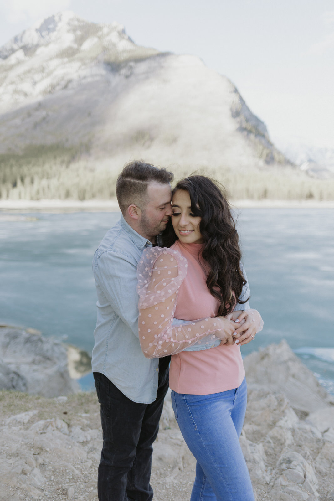 lake minnewanka engagement