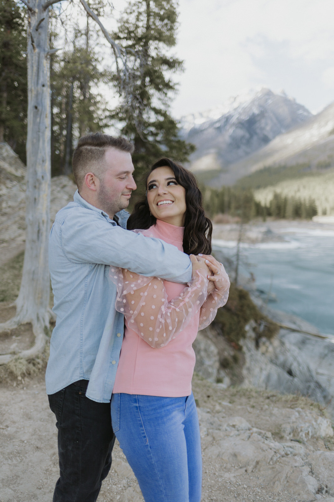 lake minnewanka engagement