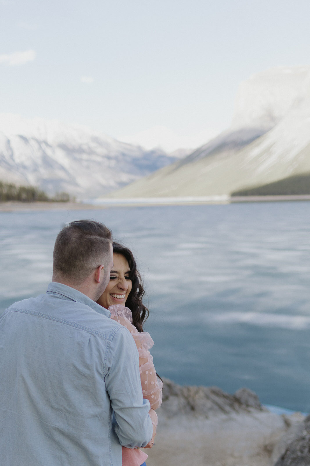 lake minnewanka engagement