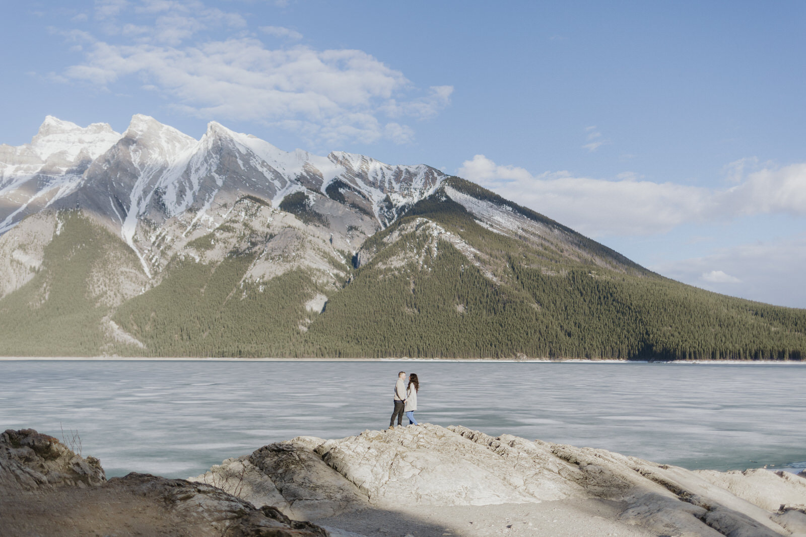 lake minnewanka engagement