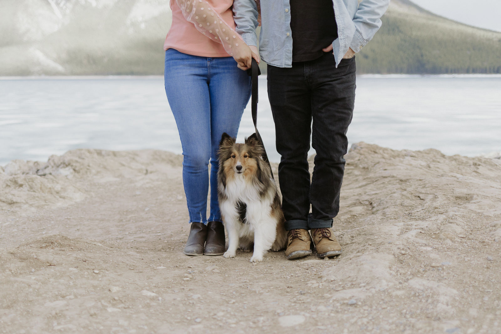 lake minnewanka engagement