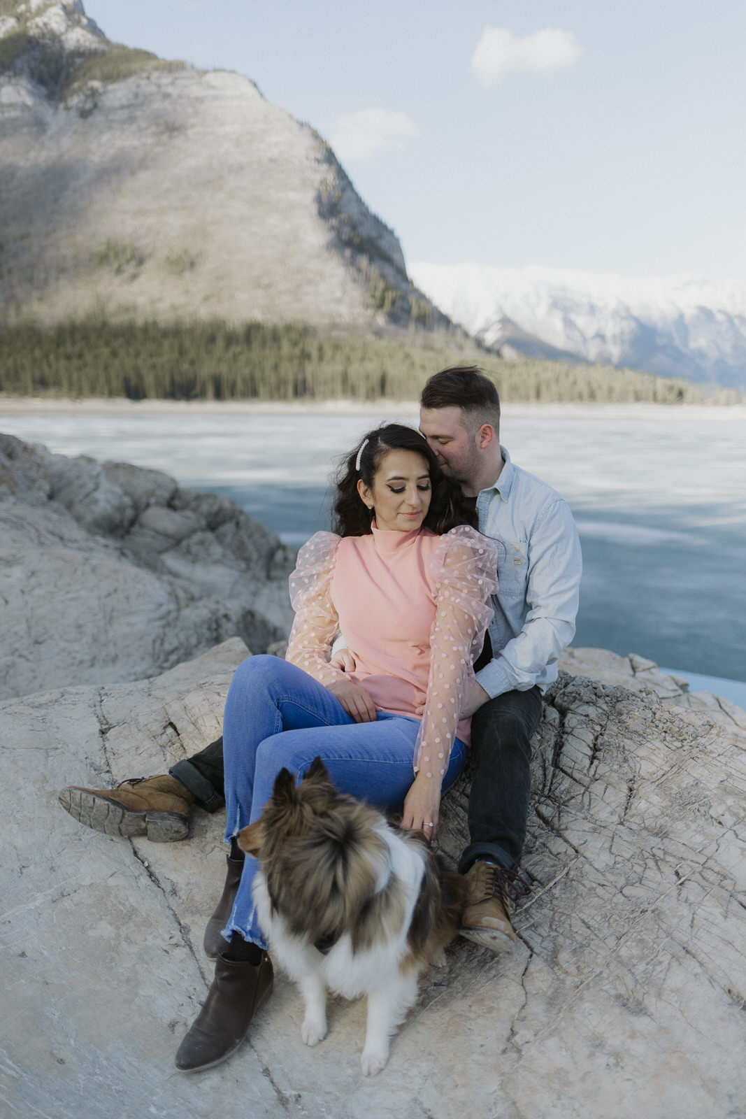 lake minnewanka engagement