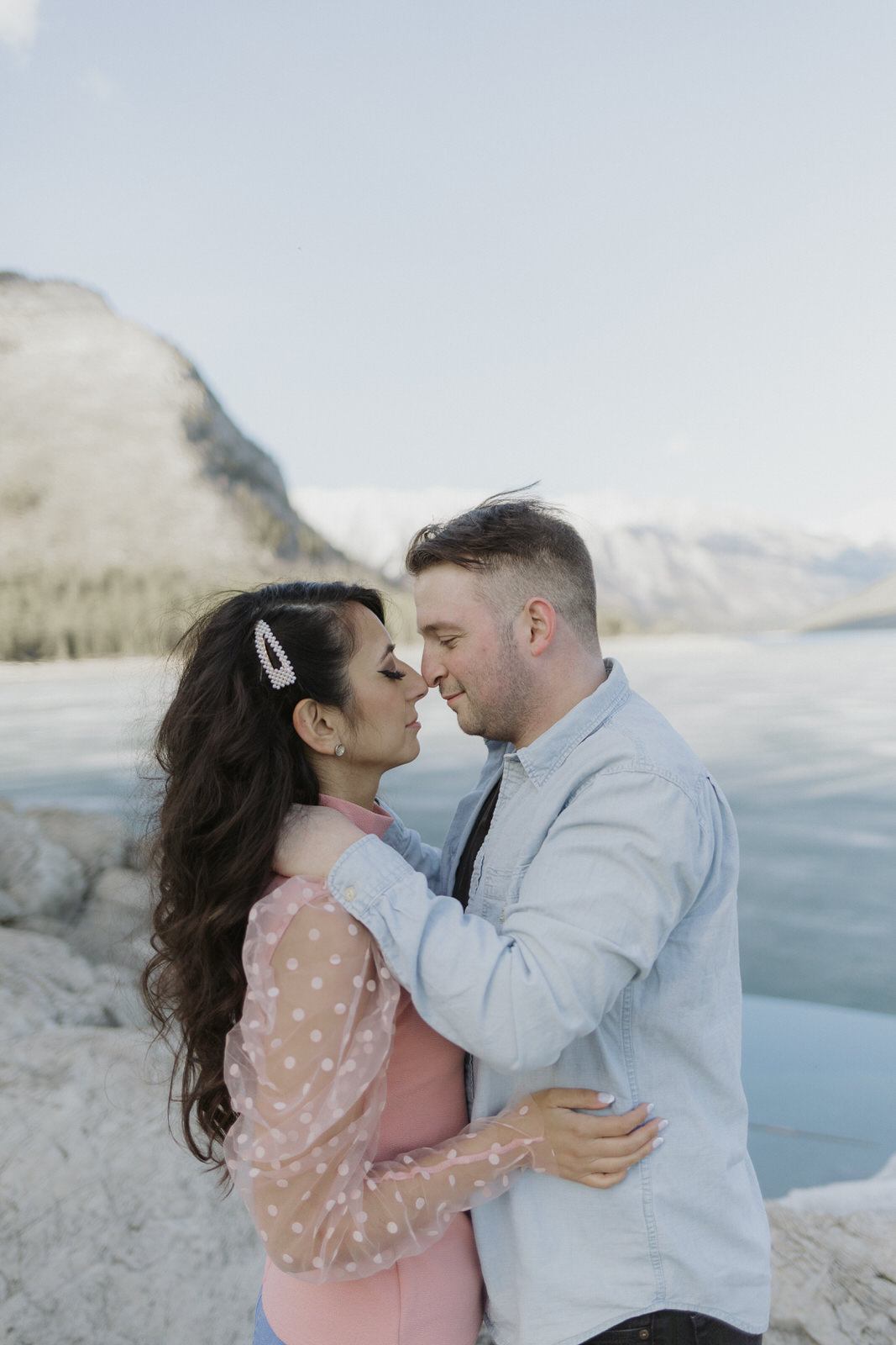 lake minnewanka engagement