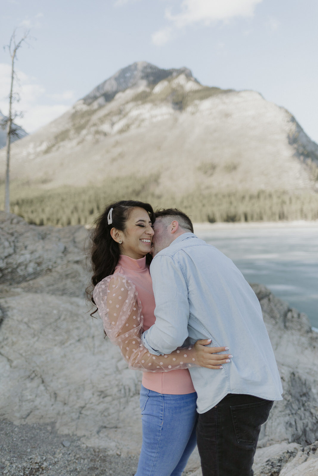 lake minnewanka engagement