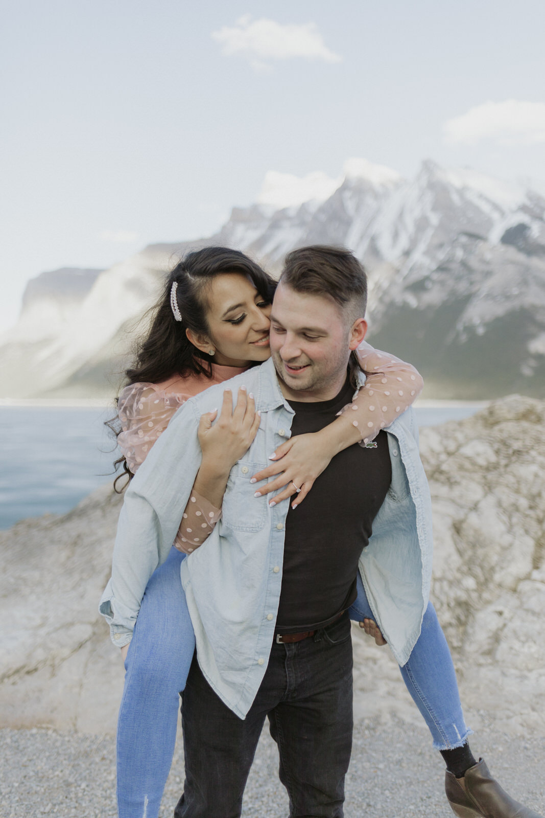 lake minnewanka engagement