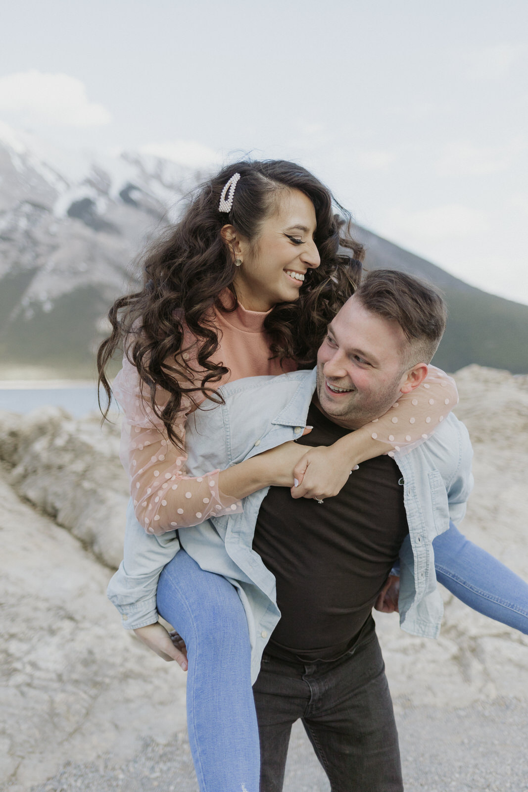 lake minnewanka engagement