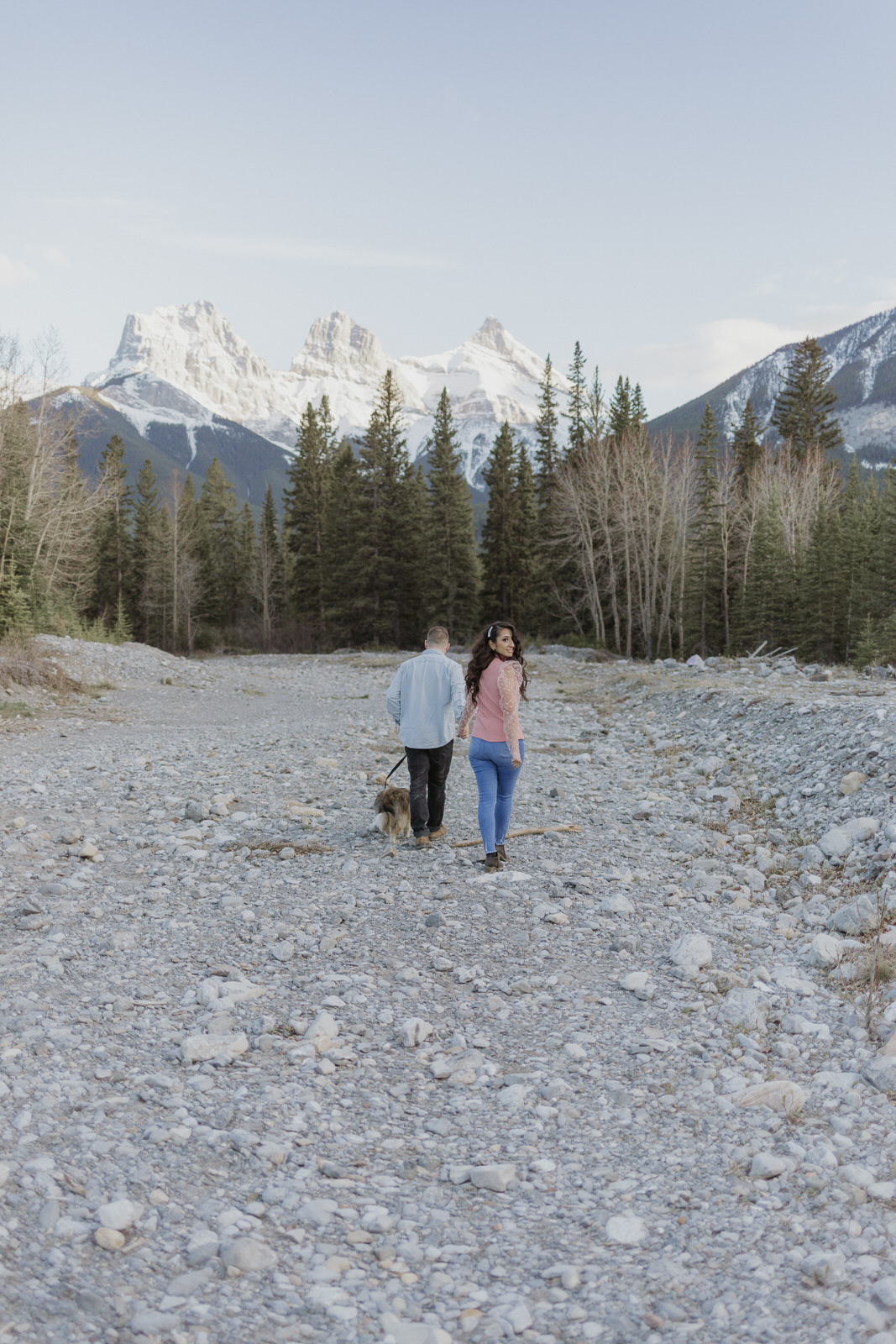 lake minnewanka engagement