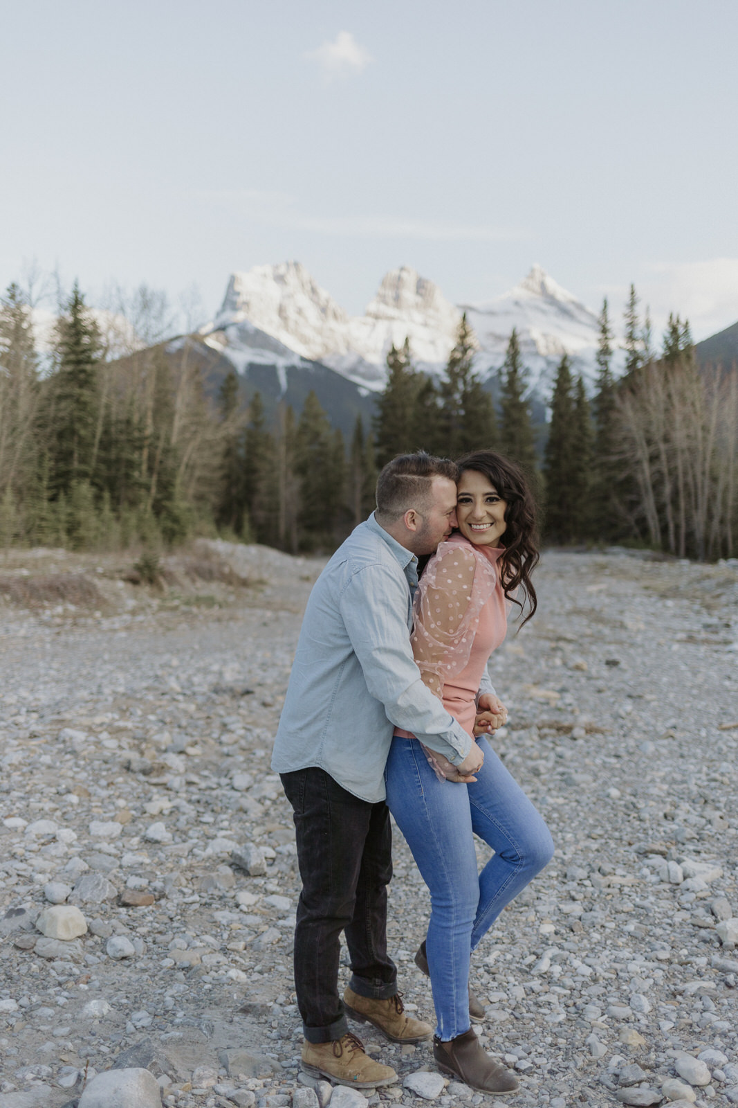 lake minnewanka engagement