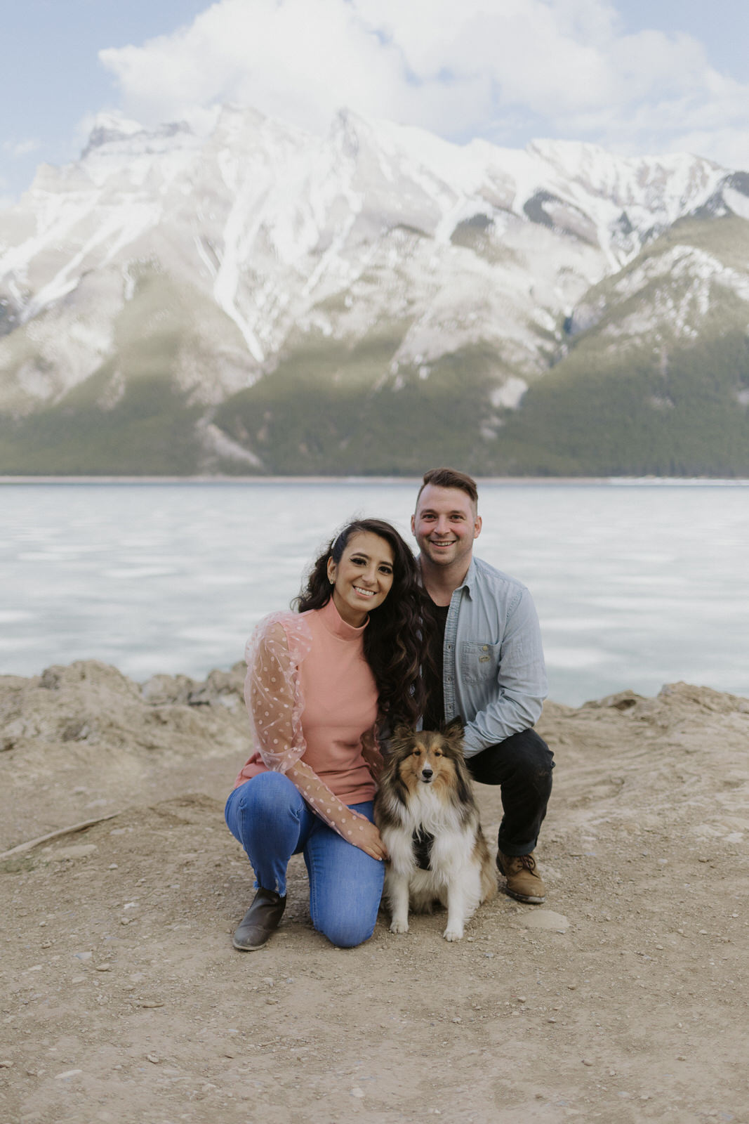 lake minnewanka engagement