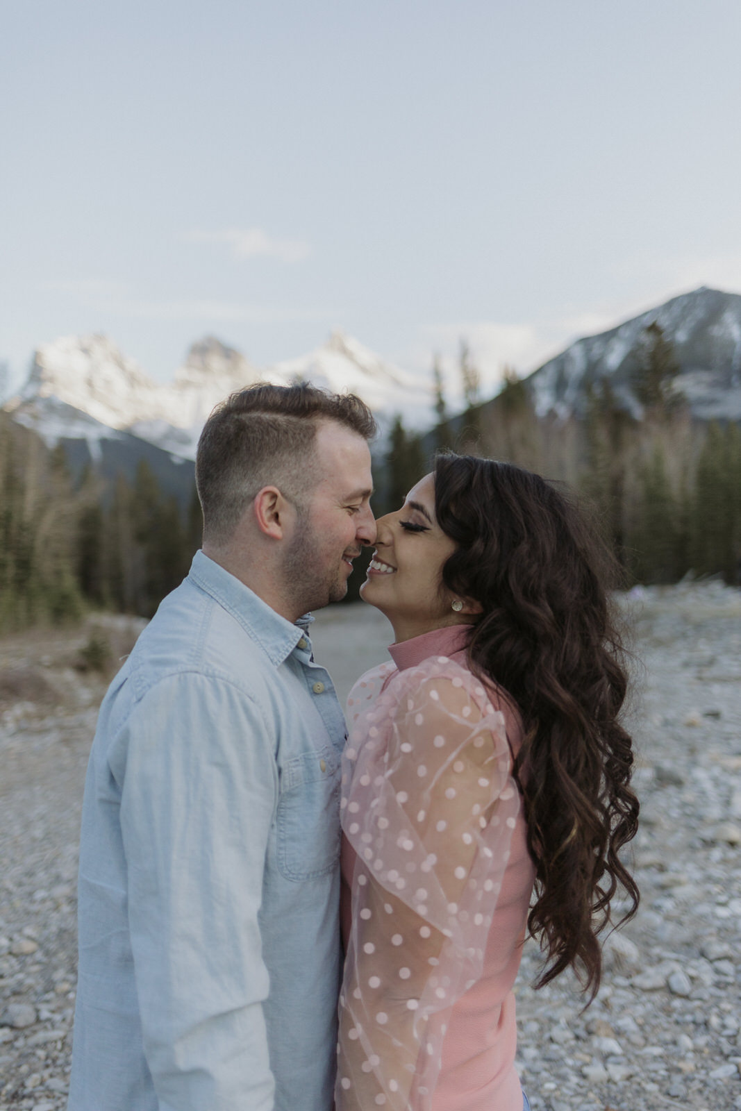 lake minnewanka engagement