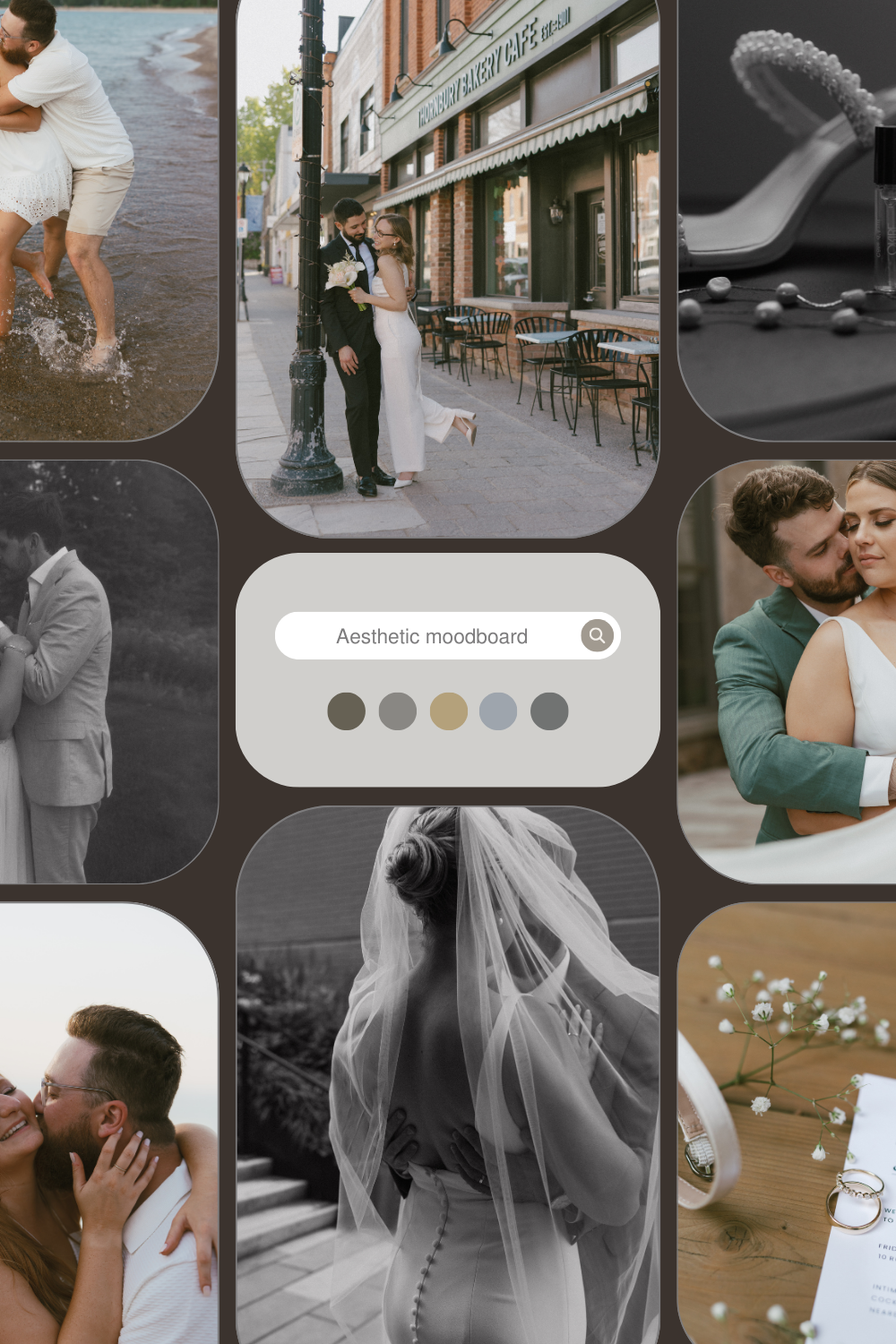 how to plan your wedding photography moodboard