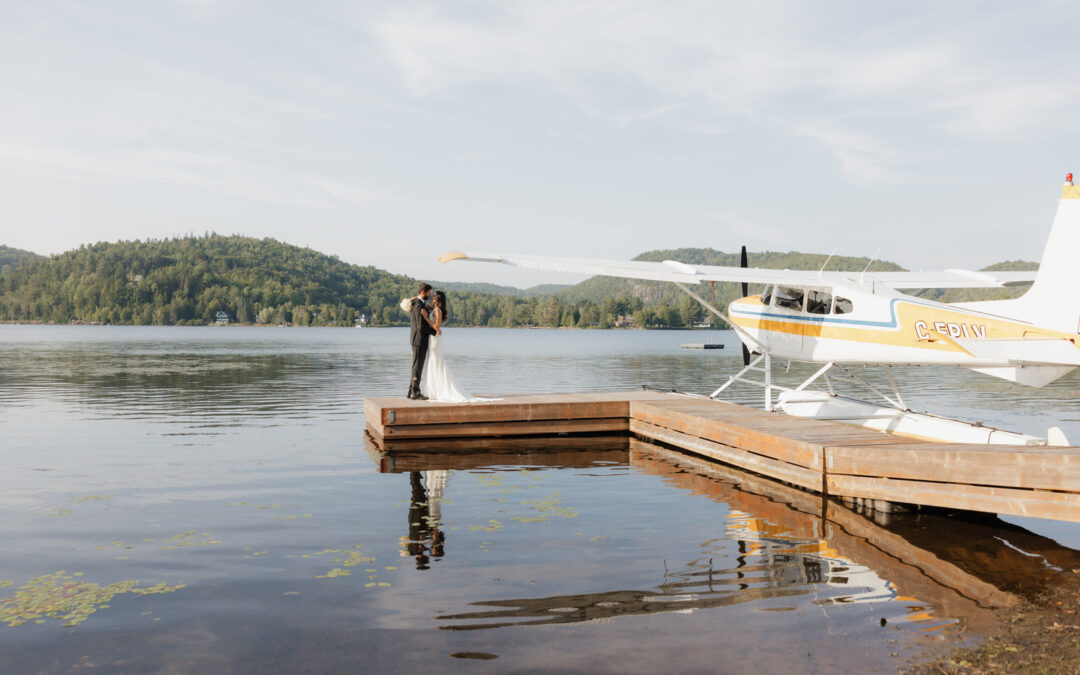A Dreamy Lakeside Wedding: Crystal and Leo Tie the Knot in Val-Morin, Quebec